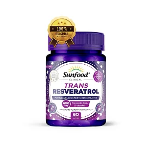 TRANS RESVERATROL 60 CAPS 600 MG SUNFOOD