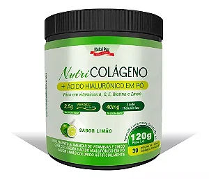 Colágeno c/ Ácido Hialurônico Sabor Limão 120g - NutriPur