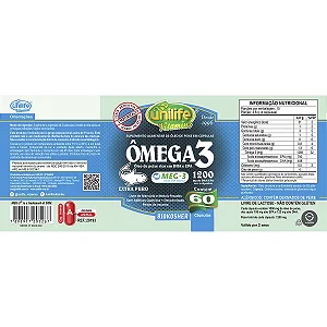 Ômega 3 1200mg 60caps - Unilife
