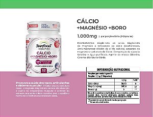 Cálcio + Magnésio com Boro 60 Caps 1006mg - Sunfood