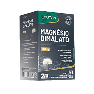 Magnésio Dimalato 60 cápsulas - Lauton Clinical Series