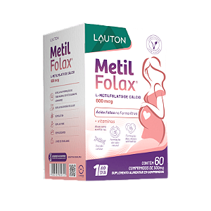Metilfolax L-Metilfolato 600mcg + B12 + B6 + E 60 Comprimidos (Clinical Series) - Lauton