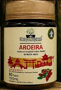Aroeira 1000mg 60 cápsulas - Folhas e Raízes