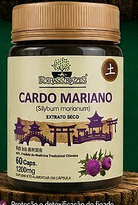 Cardo Mariano 1200mg 60 cápsulas - Folhas e Raízes