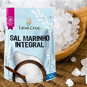 Sal Marinho Integral 180g - Leve Crock