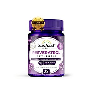 Resveratrol Authentic 1000mg 60 Caps - Sunfood