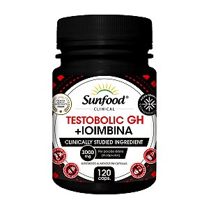 Testobolic GH + Ioimbina 3000mg 120 cápsulas - Sunfood