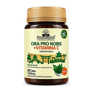 Ora-Pro-Nóbis + Vitamina C 60 cápsulas - Folhas e Raízes