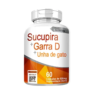 Sucupira + Unha de Gato + Garra do Diabo 60 Caps - 4 Elementos