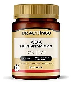 ADK Vitaminas A, D3, K e C 500mg 60caps - Dr. Botânico