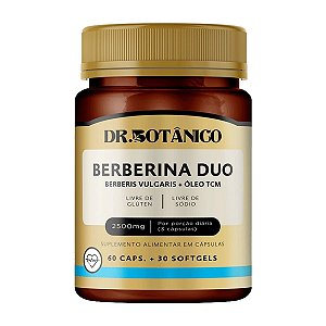 Berberina Duo com Óleo TCM 2500mg 60caps + 30 softgels - Dr. Botânico