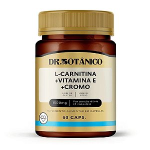 L-Carnitina + Vitamina E + Cromo 1150mg 60 cápsulas - Dr. Botânico