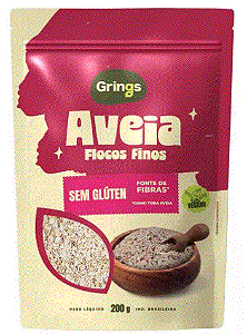 AVEIA FLOCOS FINOS SEM GLUTEN 200G GRINGS