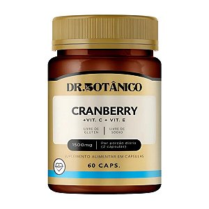 Cranberry com Vitamina C e Vitamina E 1500mg 60caps - Dr. Botânico