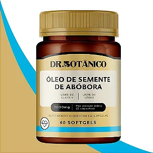 Óleo de Semente de Abóbora 2000mg 60 Softgels - Dr. Botânico