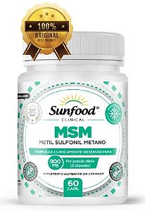 MSM METIL SULFANIL METANO 99% 900MG 60 CAPS SUNFOOD