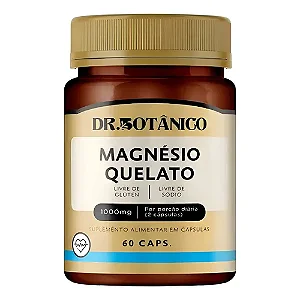 Magnésio Quelato 1000mg 60 cápsulas - Dr. Botânico