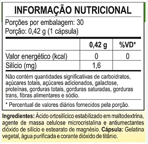 Silicio Organico Siliciumax 420mg 30caps - Unilife 4510