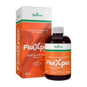 Fluixpec Plus Acetilcisteína 40mg/ml Morango 120ml - Supraervas