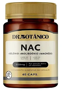 NAC + Selênio + Molibdênio + Magnésio 60 Caps - Dr. Botânico