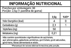 Melatonina com Triptofano 30 Gomas Unilife