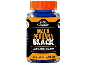 Maca Peruana Black Xtreme + Tribulus e ZMA 2200mg 120 cápsulas - Sunfood