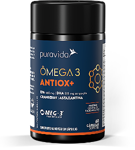 Ômega 3 Antiox+ 60 Cápsulas - Puravida