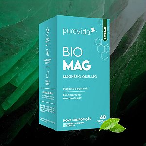 Bio Magnésio Quelato 60 Cápsulas - Puravida