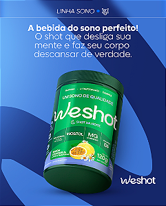 Shot Noturno Camomila, Limão e Maracujá 120g - Weshot