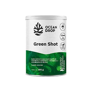 Green Shot Suco Verde em Pó Abacaxi 180g - Ocean Drop