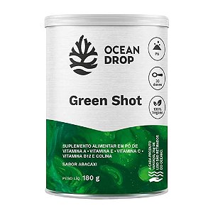 Green Shot Suco Verde em Pó Abacaxi 180g - Ocean Drop