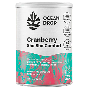 Cranberry She She Comfort 500mg 120 cápsulas - Ocean Drop