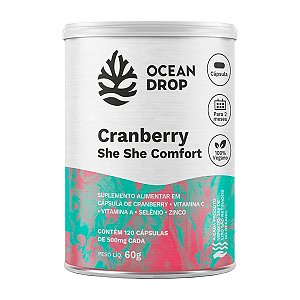 Cranberry She She Comfort 500mg 120 cápsulas - Ocean Drop