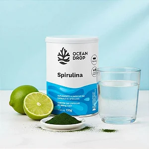 Spirulina 500mg 240 cápsulas - Ocean Drop