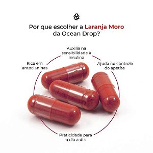 Extrato de Laranja Moro Morosil 30 cápsulas - Ocean Drop