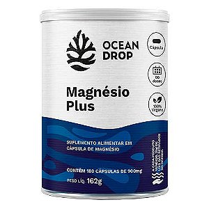 Magnésio Plus 900mg 180 cápsulas - Ocean Drop