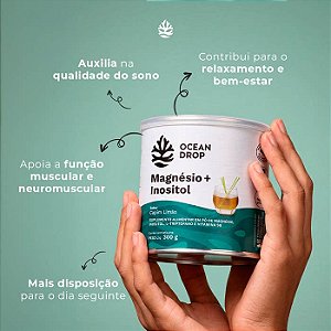 Magnésio com Inositol Capim Limão 300g - Ocean Drop