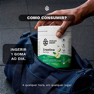 Creatina em Gomas Sabor Maçã Verde 240g - Ocean Drop