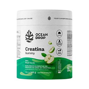 Creatina em Gomas Maçã Verde 240g - Ocean Drop