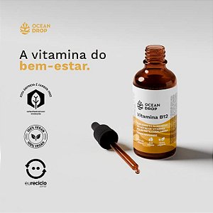 Vitamina B12 em Gotas Frutas Vermelhas 30ml - Ocean Drop