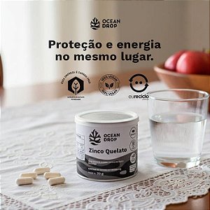 Zinco Quelato 500mg 60 cápsulas - Ocean Drop