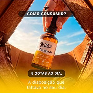 Vitamina D3 2000UI em Gotas Menta 30ml - Ocean Drop