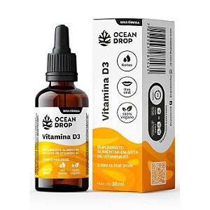 Vitamina D3 2000UI em Gotas Menta 30ml - Ocean Drop