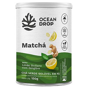 Matchá Limão-Siciliano e Gengibre 150g - Ocean Drop