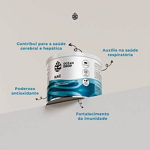 NAC N-Acetilcisteína 500mg 120 cápsulas - Ocean Drop