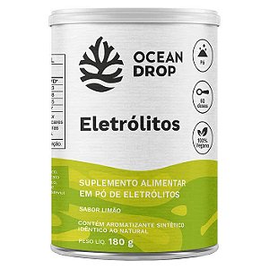 Eletrólitos em Pó Limão 60 Doses 180g - Ocean Drop