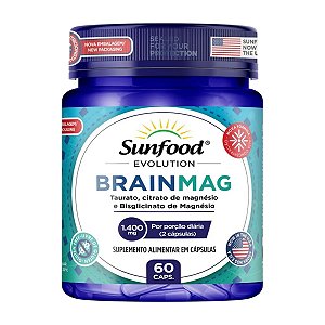BrainMag 1400mg 60 cápsulas - Sunfood Evolution