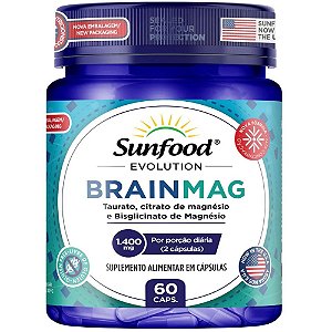 BrainMag 1400mg 60 cápsulas - Sunfood Evolution