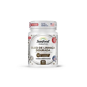 Óleo de Linhaça Dourada 2000mg 60 softgels - Sunfood Evolution