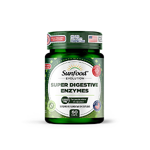 Super Digestive Enzymes 1000mg 60 cápsulas - Sunfood Evolution